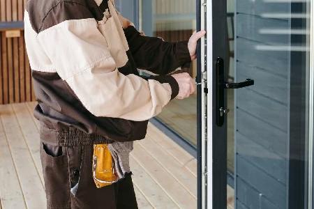 Cleaning And Polishing Glass Door Installation in Miami Beach, FL